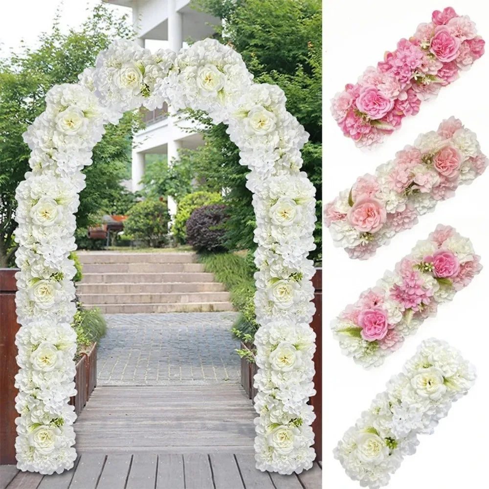guirlande florale artificielle décoration maison blanc rose pâle vert clair clips romantiqueintérieur
