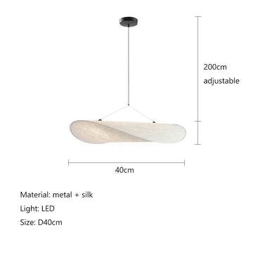 lampe suspendue moderne tissu blanc beige texture naturelle salon chambre led flux lumineux 249