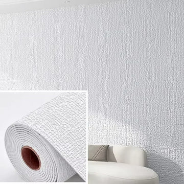 sticker mural 3d texture lin bleu clair rose pâle vert clair moderne adhésif résistant