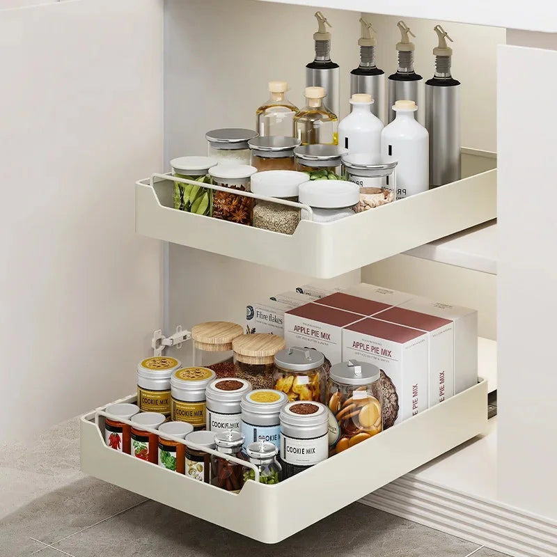 boîtes rangement blancs modernes tiroirs acier inoxydable rangement efficace conteneurs cuisine minimaliste