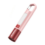 torche rechargeable led portable annneau violet rose gris jaune verte bleue