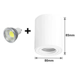 Spot LED moderne 85x80mm blanc noir mat opacité ajustable 90 260V