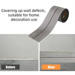 ruban auto adhésif épais 300cm gris clair rayures noires moderne bordure porte fenêtre
