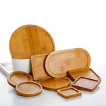 assiettes support plantes bois naturel moderne rustique motifs plantes blanc