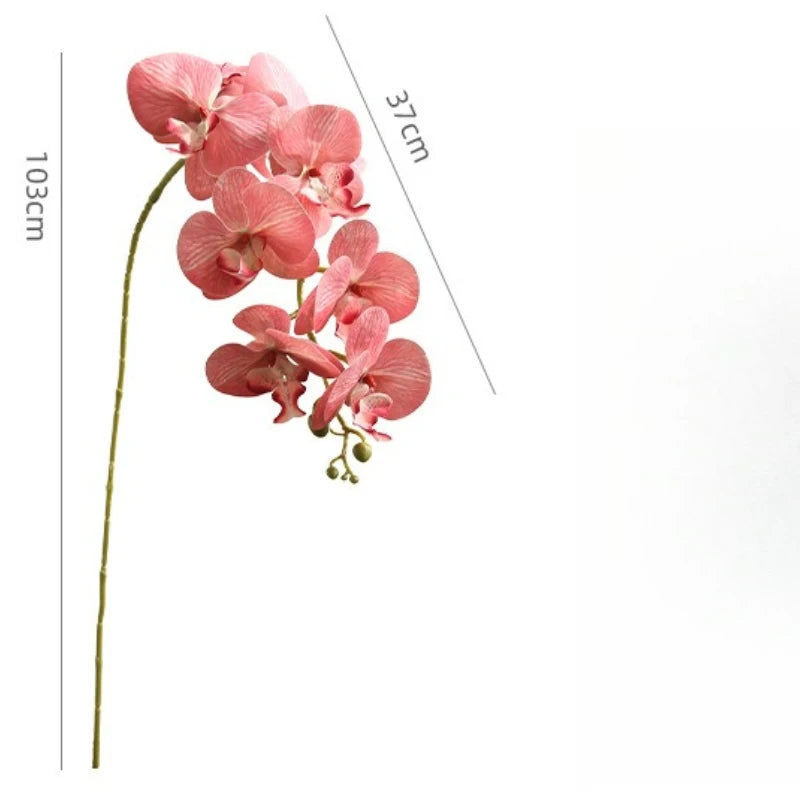 décoration intérieure orchidées artificielles 103cm rose blanc violet rouge moderne minimaliste