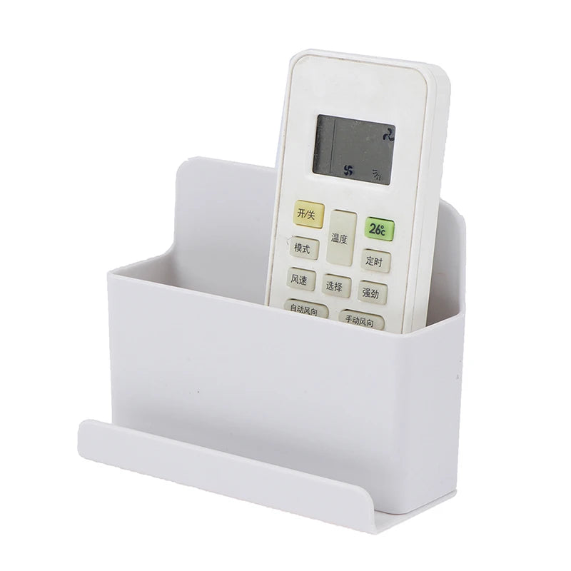support télécommande blanc adhésif moderne minimaliste rangement télévision salle séjour