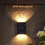 lumière solaire murale led led noir moderne minimaliste étancheextérieur