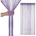 rideau blanc semi transparent moderne chainettes polyester 100x200cm chambre salon