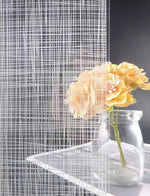 tissu motif rayures diagonales blanc noir adhésif isolation thermique protection uv moderne minimaliste diy