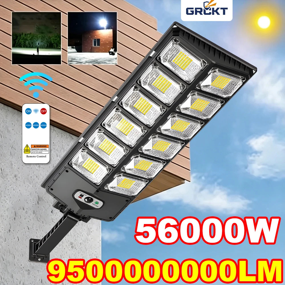 lampe solaire led moderne extérieure 18 lumières ip68 noir blanc télécommande