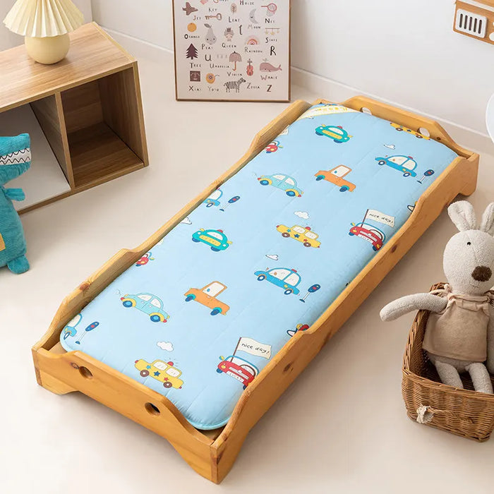 matelas bébé double face ans gris rose jaune bleu motifs animaux fruits coeurs moderne