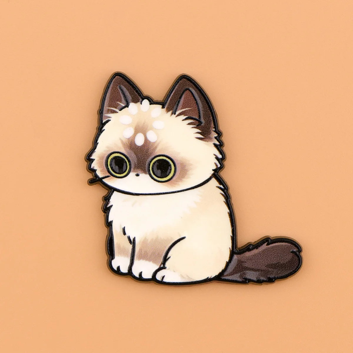 aimants réfrigérateur dessin animé chatons cartoon yeux ouverts poilés variés collection deco