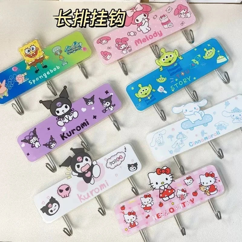 porte sacs crochet mignons chats dessins animés blanc bleu rose violet