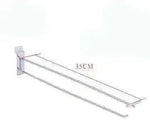 supports murals argentés modernes affichage pliant fixe 10cm 15cm 25cm