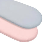 draps housses bébé unisexe 1ans polyester coton quatre saisons imprimé animaux ondulés blanc roseclair