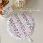 coasters fleur rose géométriques dentelés vintage blanc opalets résistants chaleur