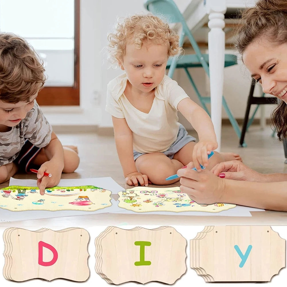 décoration murale plaques bois naturel rustique classique fil coton diy création mur