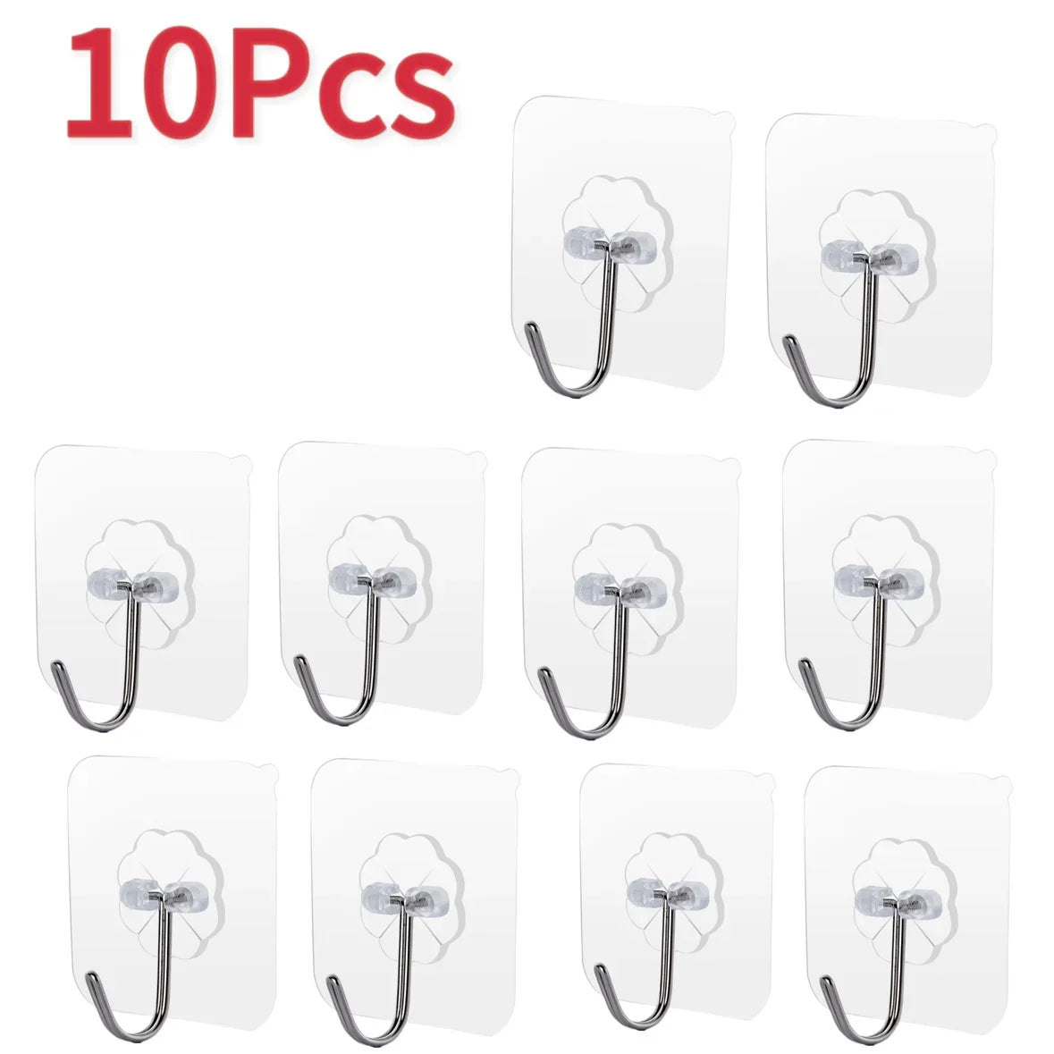 crochet mural transparent adhésif pvc moderne porte serviettes porte clés support charge lourde organisation