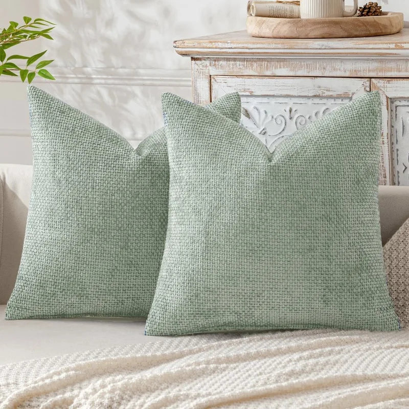 housse coussin polyester gris moderne opacité texture tissée beige clair marron foncé