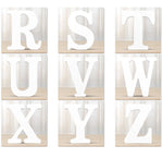 lettres decoratives bois blanc simples classiques decoration murale