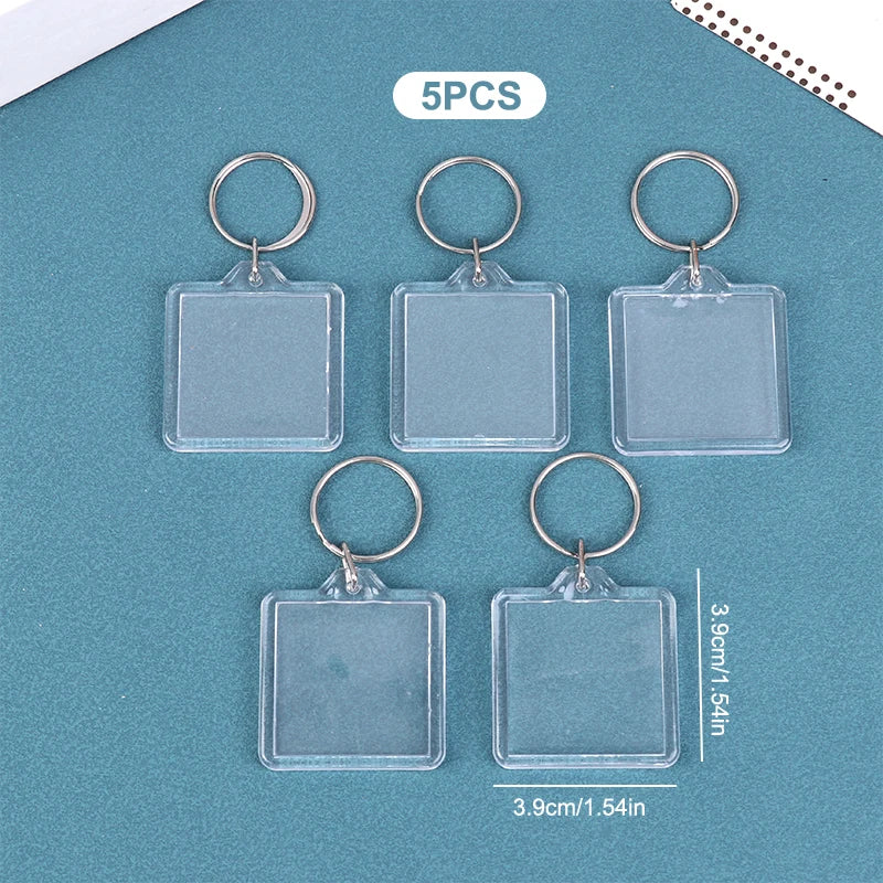 porte clés transparent moderne imprimé ❤️ You étoile super dad anneau métallique