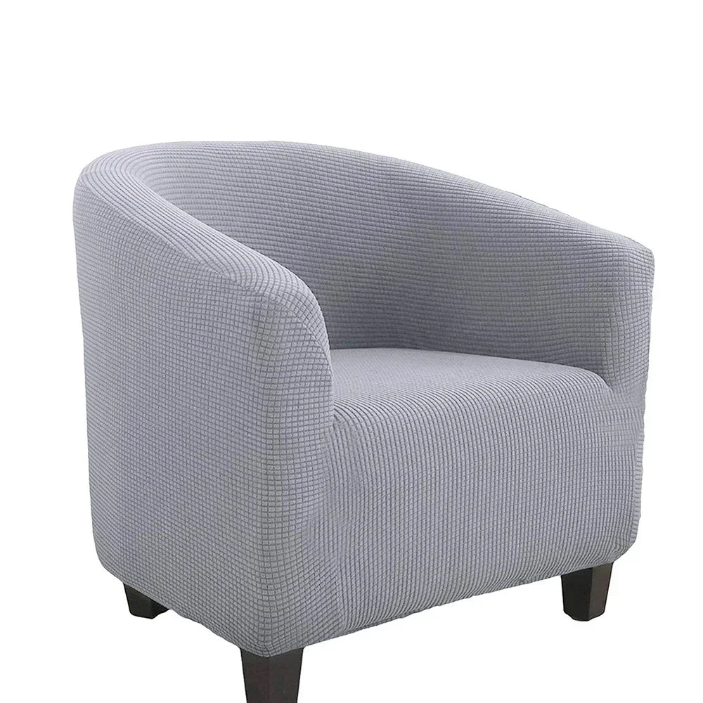 housse fauteuil moderne carreaux gris blanc élastique décorative salon salon maison intérieur