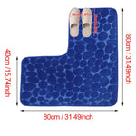 tapis bain doux moderne beige sapphire blue coffee grey lake blue mousse mémoire forme