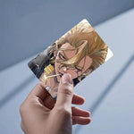 autocollant carte bancaire imperméable réutilisable personnage anime stanley snyder dr stone bleu noir