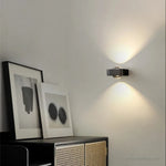 appliques murales modernes deux led noir doré éclairage cuisine chambre minimaliste fixées mur