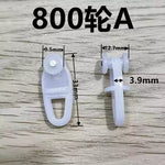 anneau métallique rondelle plastique clips rideau blanc noir rail rideau
