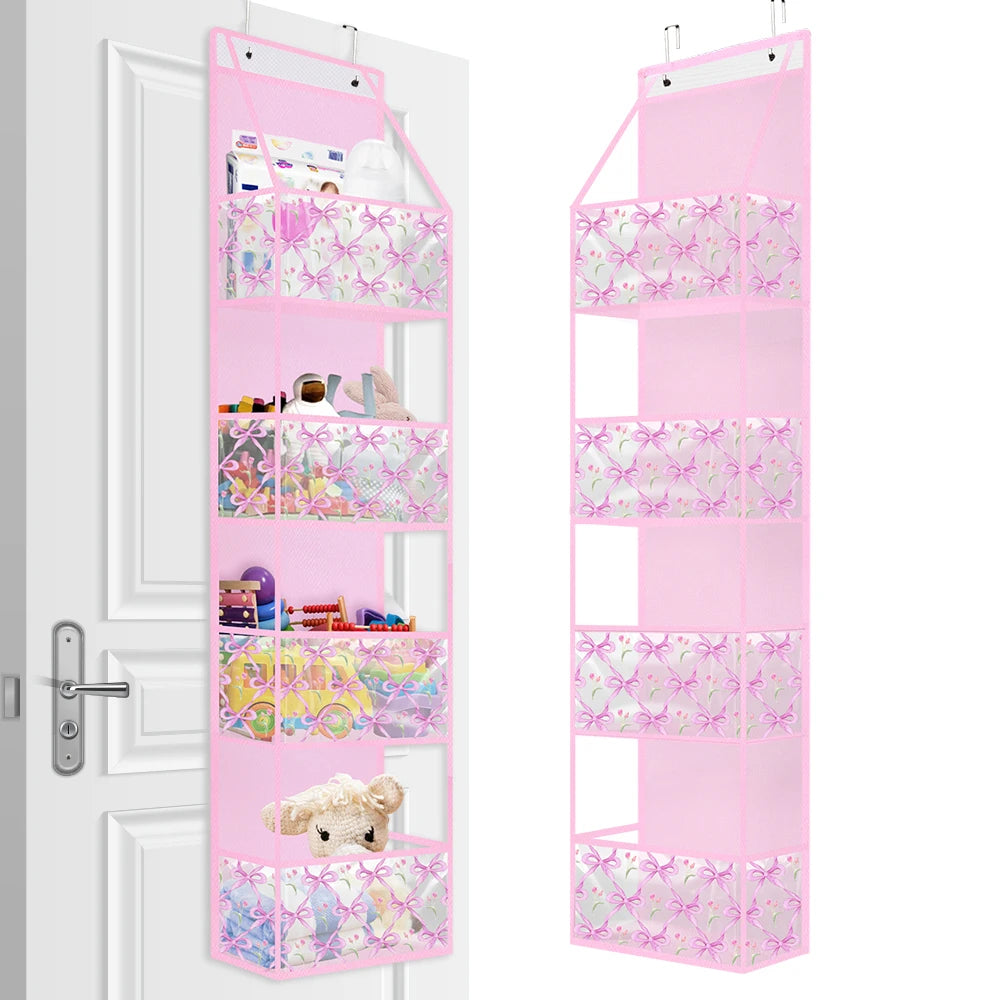 organisateur mural compartiments rose floral rubans crochets matelas instructions chambre bain