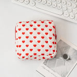 Sac cosmétiques polyestère noir blanc rose bleu cuir mat fermeture glissière poudre compacte brosse