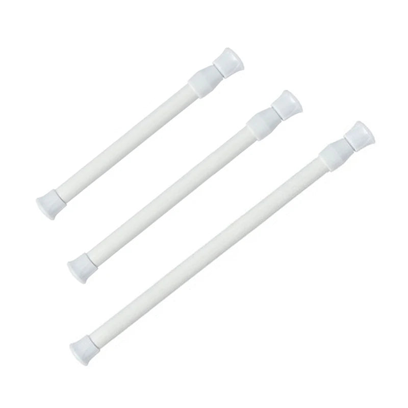 tiges suspension blancs adhésives modernes salle bain sans perçage 30 90cm réglables