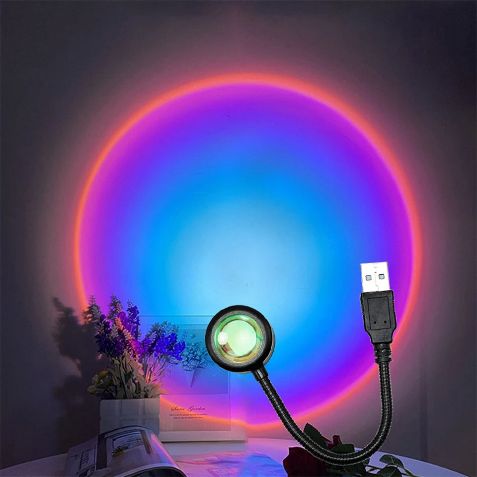 lampe led usb multicolore moderne veilleuse nuit décoration chambre salon ambiance