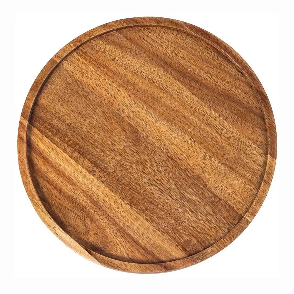 assiette bois marron rayures moderne rustique 13cm 15cm 20cm 25cm 29cm dîner plateau