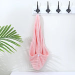 serviettes microfibre absorbantes couleurs gris rose bleu clair modernes clips fixation rapide toilette 66x25cm