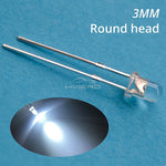 diodes led bleu vert rouge blanc rose violet orange 3mm round transparent 1000 pièces