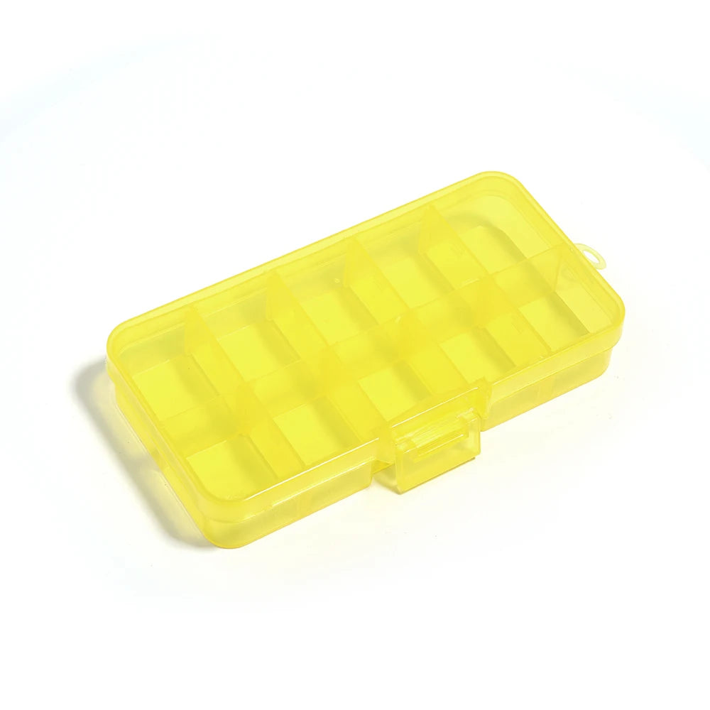 boîtes rangement transparentes plastique clips fermeture modernes pratique bijoux 10 15 grilles