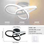 luminaire led blanc noir moderne abstrait surface éclairage quotidien couleurs interrupteur led driver