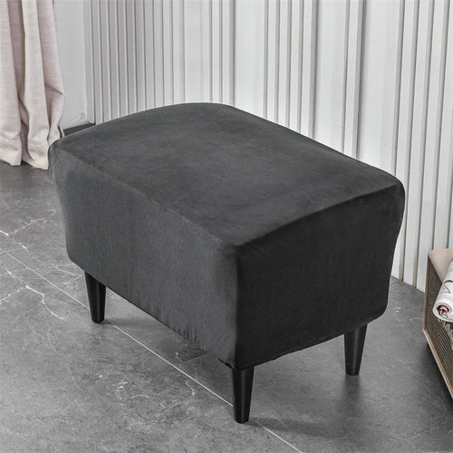 housse fauteuil club velours extensible canapé place salon coussin