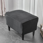 housse fauteuil club velours extensible canapé place salon coussin