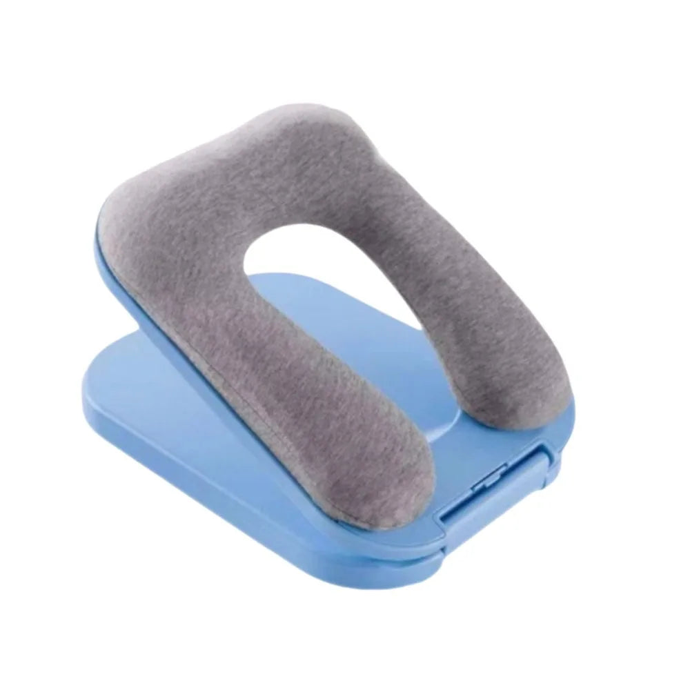 coussin repos forme bleu clair gris confortable ergonomique literie adulte décoration