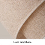 suspension lumineuse deux abat jour textile lin couleur beige noir blanc moderne minimaliste