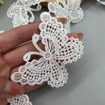 ruban dentelle blanc papillons classique romantique polyester adulte femmes hommes