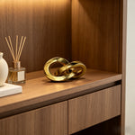décoration moderne minimaliste résine beige clair entrelacs annelés salon chambre abstraite