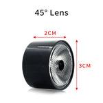 lentille optique transparente noir grille perforations moderne éclairage scène dji professionnel 35deg 45deg