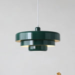 suspension lumineuse moderne orange vert blanc circulaire stratifiée scandinave opaques