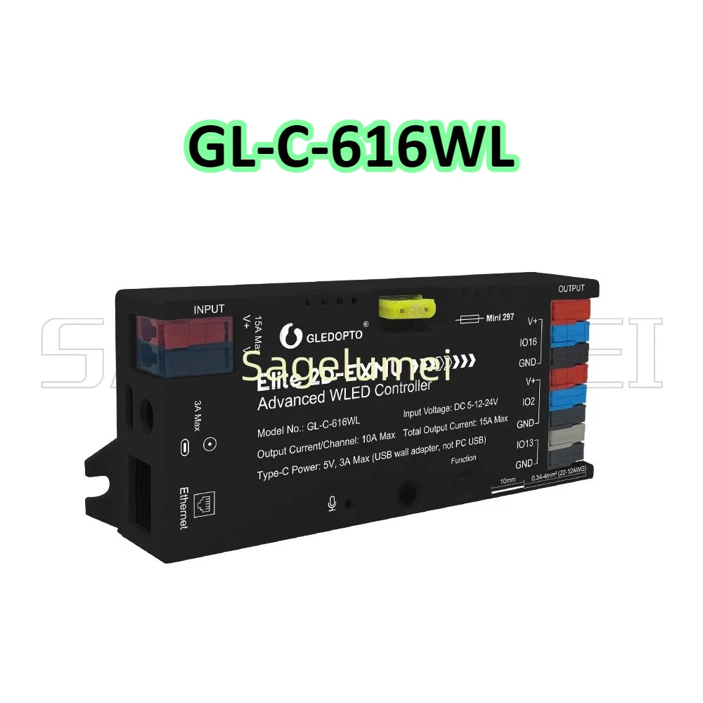 contrôleur led numérique sans fil 360w rgbic ws2811 ws2812 moderne technologique