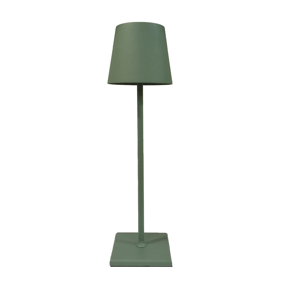 lampe table led moderne rechargeable sans fil intensité réglable étanche ip54 blanc minimaliste