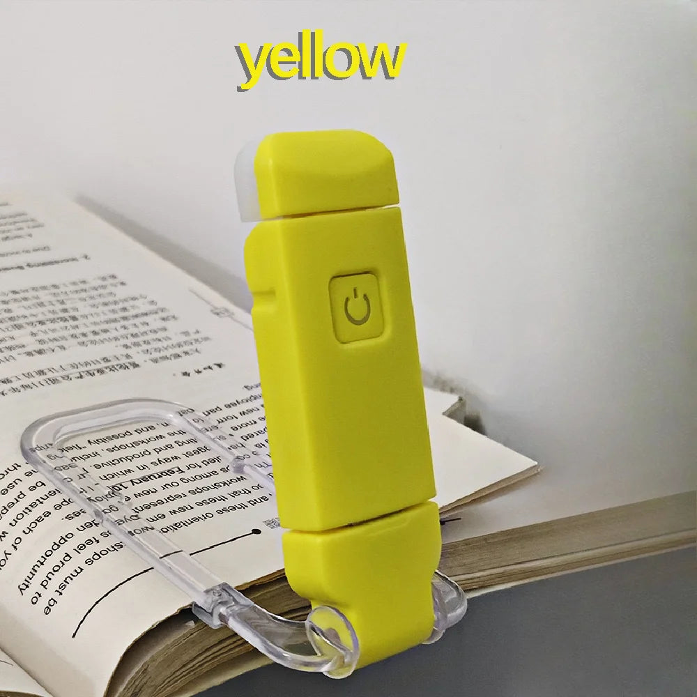 lampe lecture pliable transparente moderne rechargeable usb blanc clips fixe nocturne portable